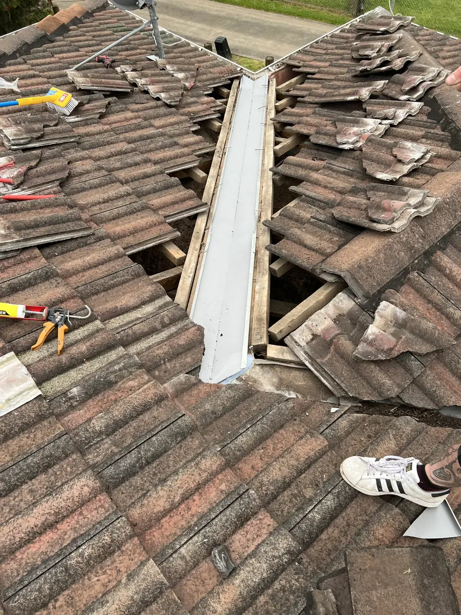 Roof repair work on an Auckland home
