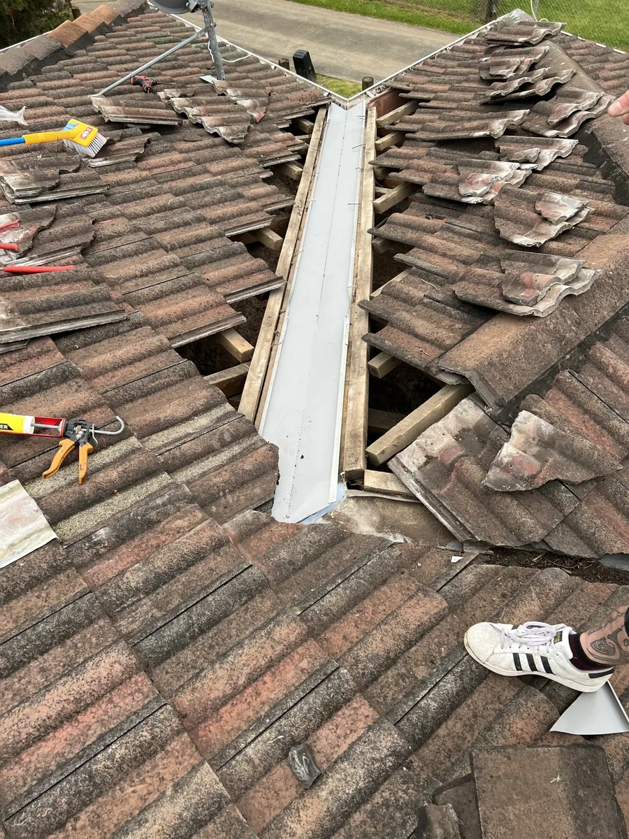 Roof repair work on an Auckland home