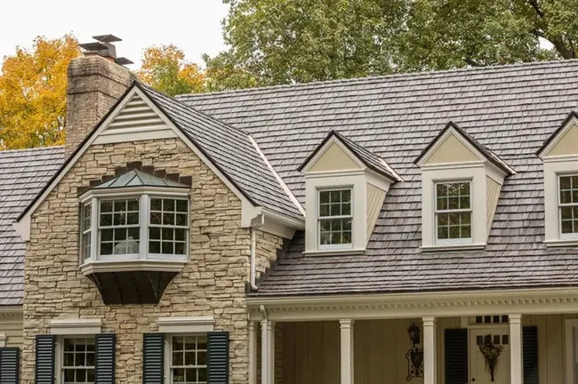 Cedar shake shingle roof